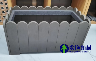 长方形花边花箱（浅灰色）