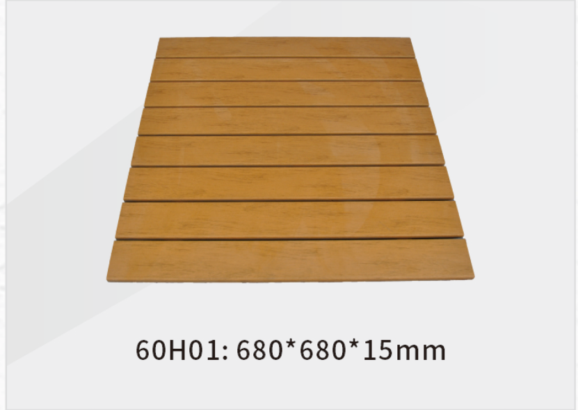 Imitation wood square table 11